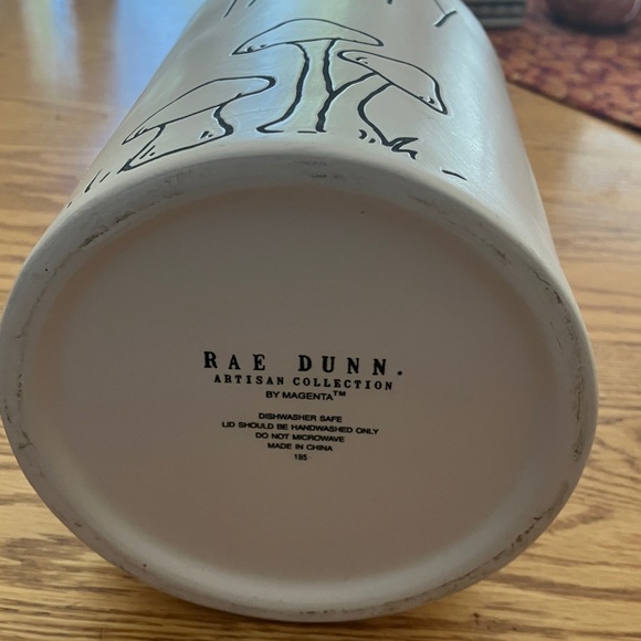 Rae Dunn mushroom canister, mug, and spoon holder. - Picture 6 of 8